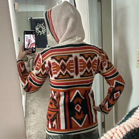 Vintage 1970’s Toggle Cardigan Justin Charles Pendleton Vibes - Picture 3 of 4